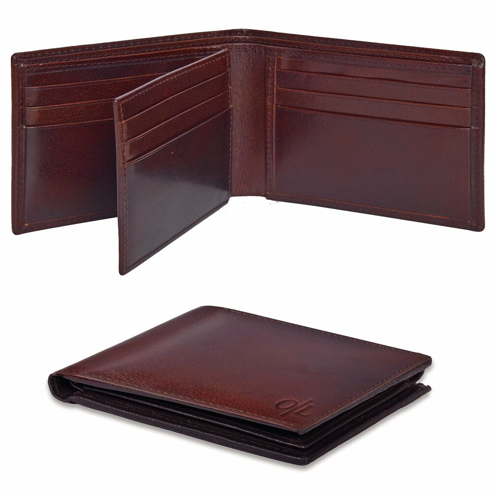 1268 Bifold Wallets Rfid Blocking Leather Thin Minimalist Wallets